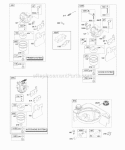 Carburetor Fuel Supply Diagram and Parts List for 12S502-0993-B1  Briggs and Stratton Engine
